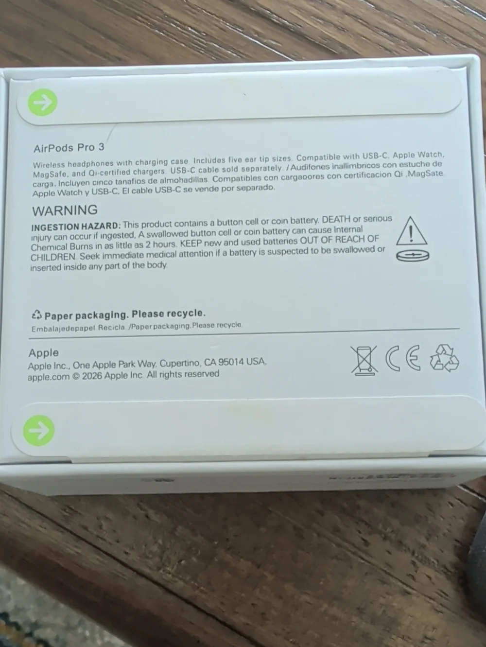 Brand New Apple Air pods pro 3, New, With Noise Cancellation And MagSafe Case